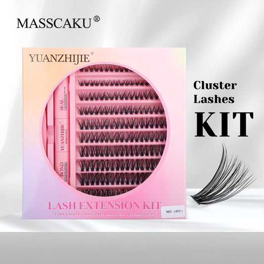 10 Lines Home DlY Clusters Lash Kit #96