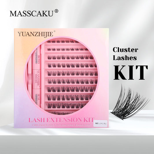 10 Lines Home DlY Clusters Lash Kit #98