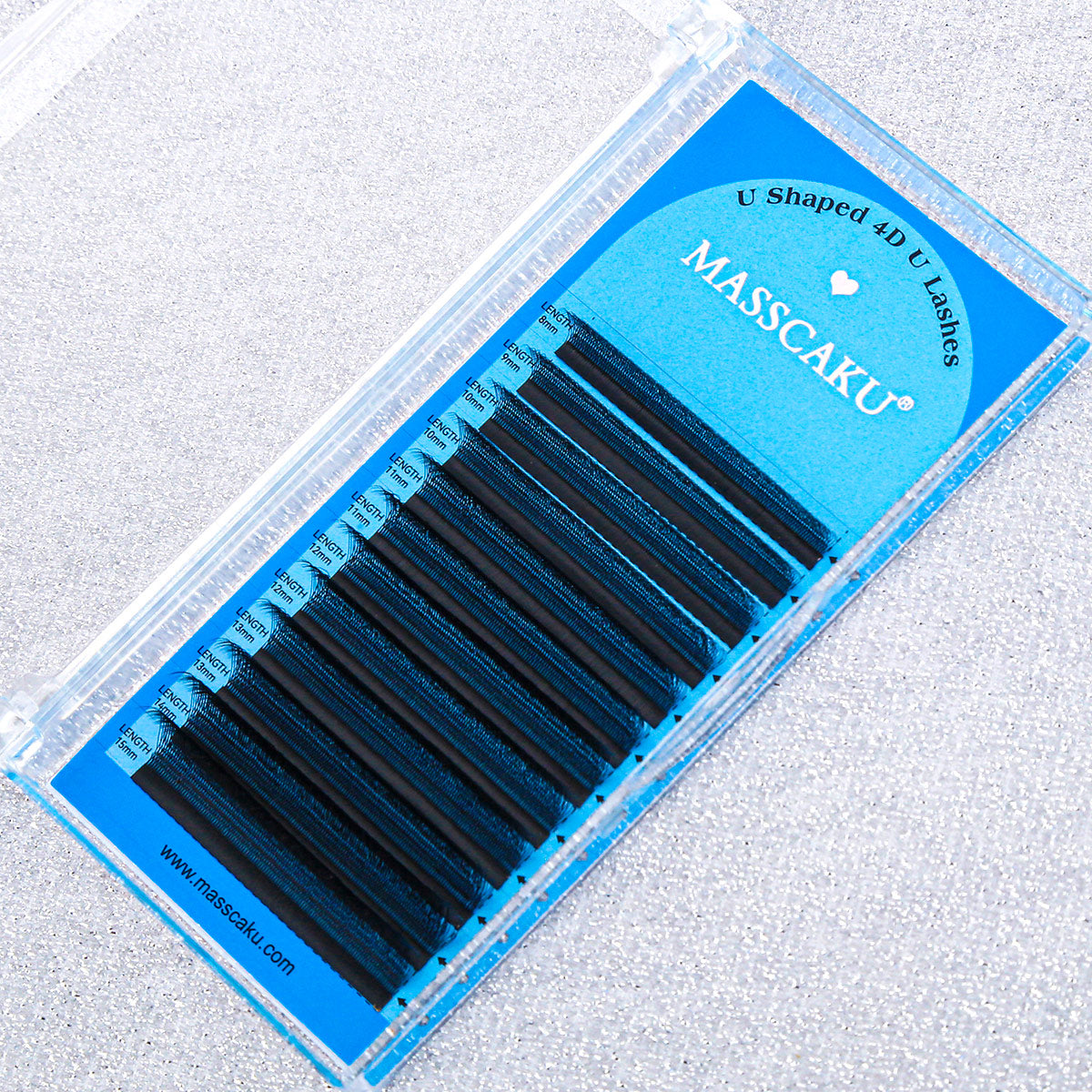 رموش بنية 5D على شكل حرف W 