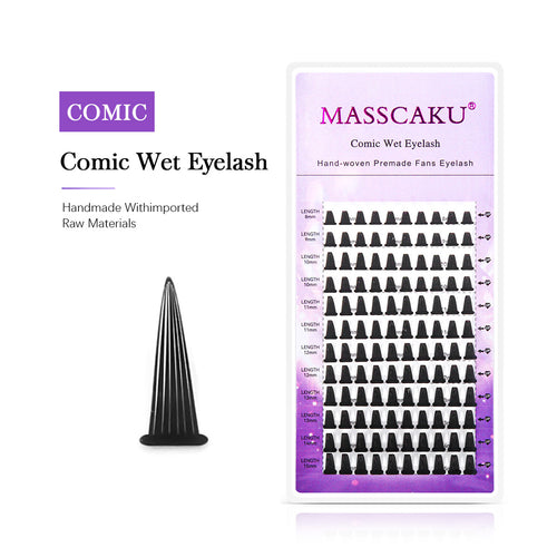 Pestañas húmedas de cómic 
