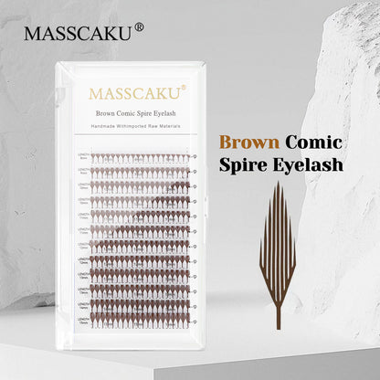 Brown Comic Spire Eyelash
