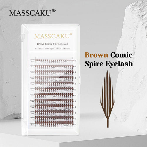 Brown Comic Spire Eyelash