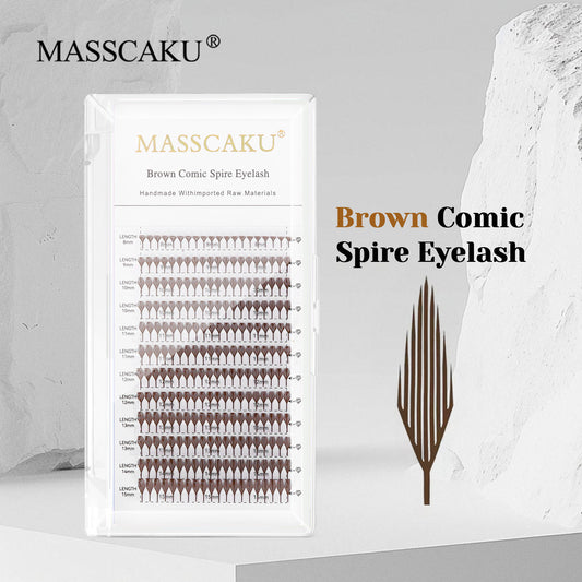 Brown Comic Spire Eyelash