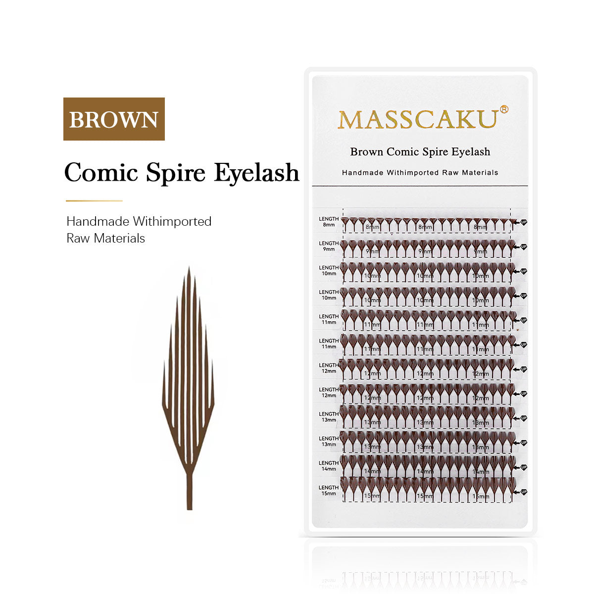 Pestañas Brown Comic Spire 