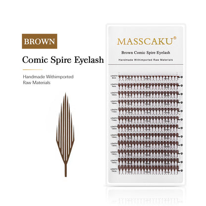 Pestañas Brown Comic Spire 