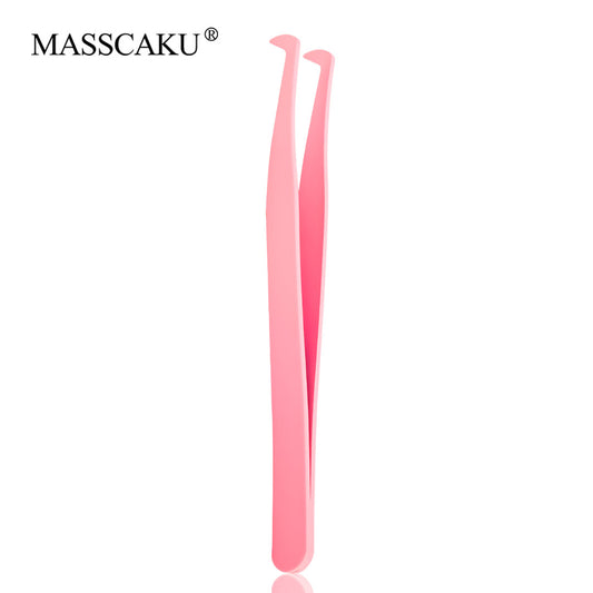 Pink Eagle Beak Shaped DIY Eyelash Tweezers