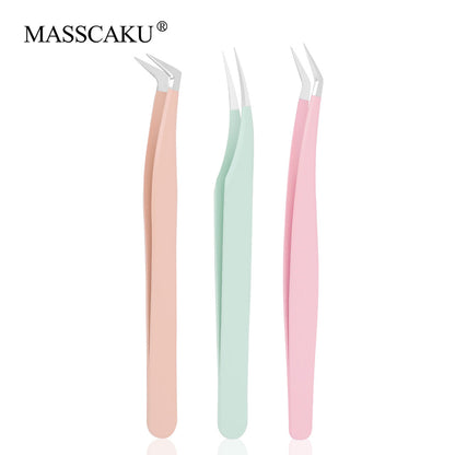 Color Beauty Salon Eyelash Tweezers