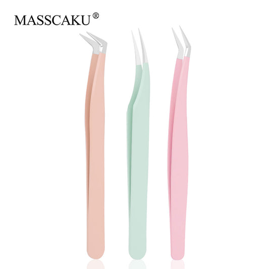 Color Beauty Salon Eyelash Tweezers