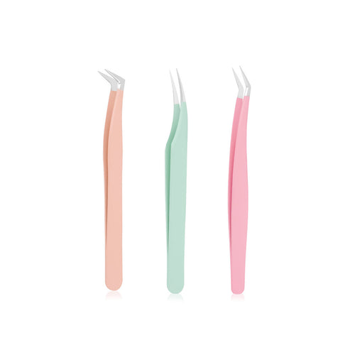Color Beauty Salon Eyelash Tweezers