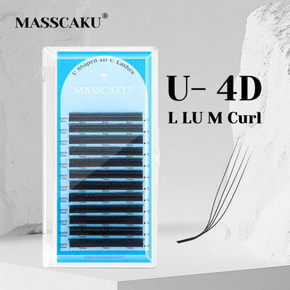 رموش بنية 5D على شكل حرف W 