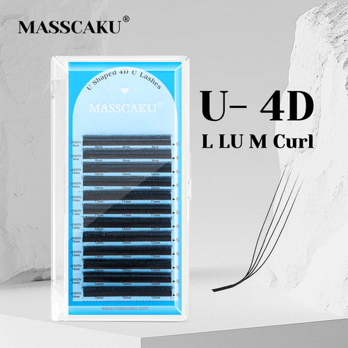 رموش بنية 5D على شكل حرف W 