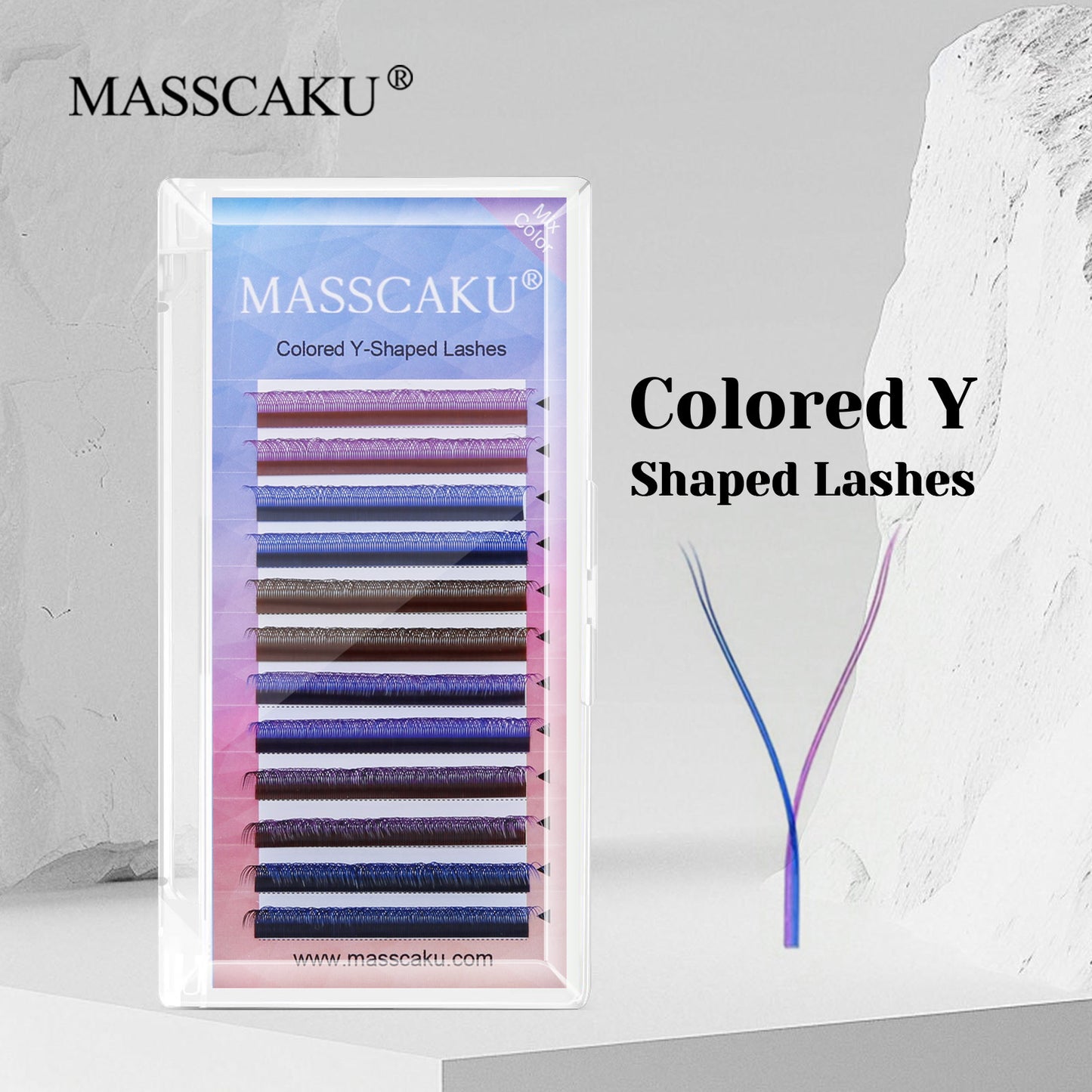 Colored YY Shaped Eyelash