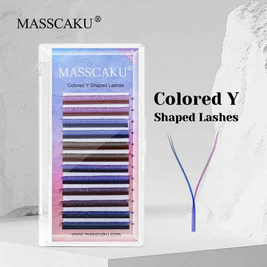 Colored YY Shaped Eyelash