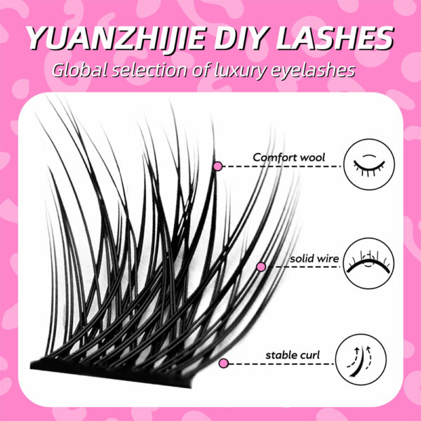 10 Rows DIY Cluster Eyelash Extension