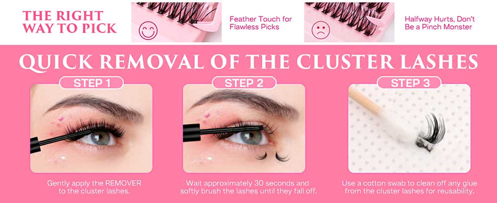 10 Rows DIY Cluster Eyelash-Extension Kit