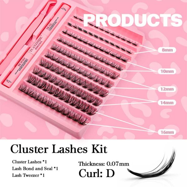 10 Rows DIY Cluster Eyelash Extension Kit