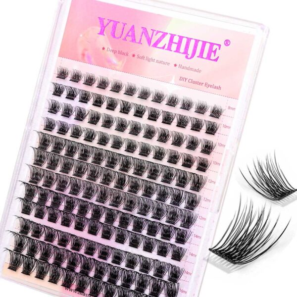 12 Big Rows DIY Cluster Eyelash Extension