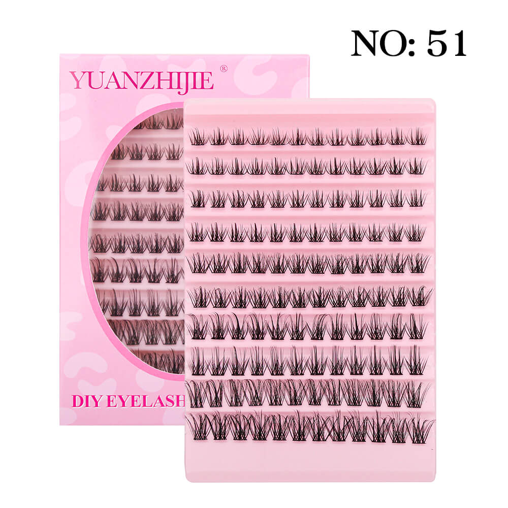 10 Rows DIY Cluster Eyelash Extension