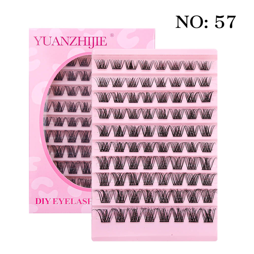 10 Rows DIY Cluster Eyelash Extension