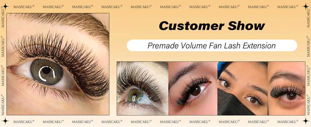 Premade Fans Short Stem Eyelash Extension